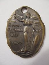 Vintage Aurora National Bank, Aurora ILL Reward If Found Key Fob picture