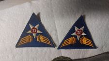 WWII Era Original US 12th Army Air Corps Patch 12th AAF Lot Of Two Authentic  picture