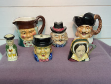 Vintage - Toby Mugs Lot of 6 - Various Sizes - Excellent Condition picture