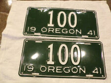 1941 Oregon license plates pair picture