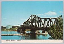 Manitoulin Island Ontario Canada~Bridge @ Little Current~Continental Postcard picture