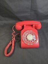 Vintage Bell Systems Western Electric Iconic Red Rotary Dial Phone 1982 picture