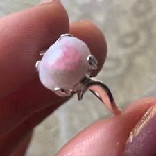 GORGEOUS VERY RARE AAA+ GEM TUGTUPITE  RING TENEBRESCENT CRYSTAL GREENLAND 7 picture