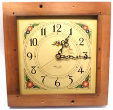 vintage PHILCO GRANDFATHER CLOCK RADIO:  Non-Working CLEAN CLOCK FACE & FRAME picture