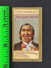 Vintage 1880's American Indian Nationalities Kinney N240 Folder Tobacco Card picture