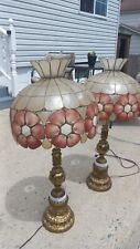 Antique/vintage Table Lamps Pair, Brass, Marble, Beautiful Set picture