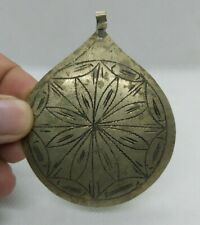 Very Stunning Rare Extremely Ancient Bronze Amulet Color Silver Artifact Authent picture