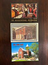 The Oldest Store & The Old Jail, St. Augustine, Florida Postcards (lot of 3) picture
