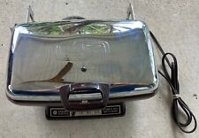 Vtg GE General Electric Grill Waffle Maker 24G44T NonStick Chrome Tested WORKS picture