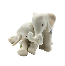 Lenox Trunks Up Elephant Porcelain Figurine Collectible Floral Home Decor picture