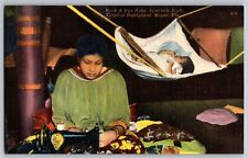 Miami, Florida - Rock-A-Bye Baby - Seminole Style - Vintage Postcard - Unposted picture