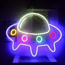 LED Neon Sign UFO Neon Light For Wall Decor Cute Spaceship Alien Shaped Light picture