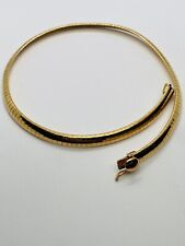 29.1g HEAVY VINTAGE GOLD FILLED OMEGA LINK 16” FINE JEWELRY NECKLACE CHOKER picture
