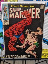 Sub-Mariner #8 - Classic Battle of Sub-Mariner Vs. The Thing. (VG/F) 1968 picture