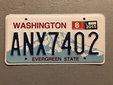 WASHINGTON LICENSE PLATE EVERGREEN 🌲 STATE RANDOM LETTERS/NUMBERS NICE picture