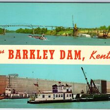 1965 Grand Rivers, KY Greetings Barkley Dam Cumberland Robt. Thompson Teich A219 picture