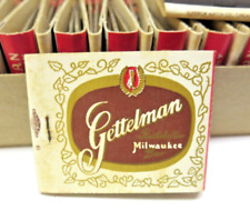 1950s Gettelman Milwaukee Beer Advertising Matches Pine Lodge Tavern.  Box of 50 picture