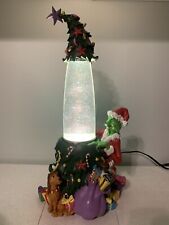 HTF Dr Seuss ‘How The Grinch Stole Christmas’ Glitter Lamp Light Orig Box WORKS picture
