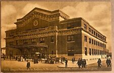 Seattle Washington Train Station Depot People Crowd Antique Postcard 1912 picture
