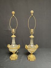 Pair Of Baccarat Cut Crystal Lamps With Gilt Bronze Mounts, Louis XVI. picture