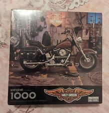 Harley Davidson 1994 Springbok 1000 Piece Puzzle Motorcycle Hallmark NEW Vintage picture