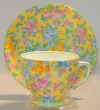 SAMPSON SMITH OLD ROYAL FLORAL CHINTZ  TEA CUP & SAUCER SET picture