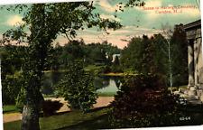 Scene in Harleigh Cemetery Camden NJ Divided Postcard c1915 picture