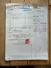 The Potteries Electric Traction Co Ltd invoice/receipt July 1906 picture