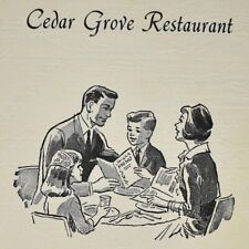 Vintage 1973 Cedar Grove Restaurant Route No 4 New Tazewell Tennessee picture