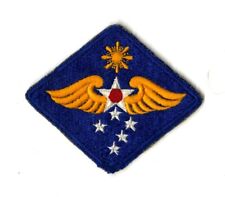 Far East Air Force White Back Patch Cut Edge Vintage Philippines Pacific picture