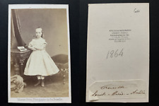Ghémar, Brussels, Princess Louise Marie Amélie, 1864 Vintage Albumen Print CDV picture
