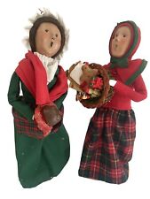 2 Byers Choice Christmas Caroler 90s DOLL LOT Mrs Cratchit 1995 vintage 1997 PA picture