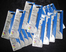 120X PARKER BLUE fine ball pen REFILL wholesale lot 100 bulk genuine biro sale picture