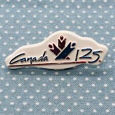 Vtg 1992 Canada 125th Anniversary Plastic Souvenir Lapel Pin picture