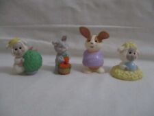 Four Hallmark Merry Miniatures Easter Figures 1990s  w/ orig Stickers picture