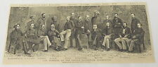 1884 magazine engraving ~ Members of INDIAN EDUCATION COMMISSION Mr. Hunter picture