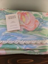 Vtg Martex Atelier Twin flat and fitted sheets new with tags floral picture