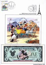 DISNEY DOLLAR LOW SERIAL 1989 FRENCH REVOLUTION PHILEXFRANCE '89 LESOTHO #718~D3 picture