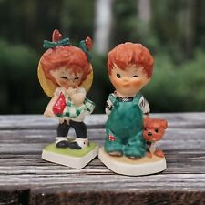 Vintage Goebel Redheads Figurines by Charlot Byj Boy & Girl 