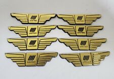 Lot of 8 - vintage UNITED Junior Pilot Wings Pin Back Plastic -  picture