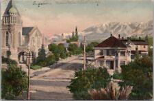 c1900s PASADENA Calif. Hand-Colored Postcard Bird's-Eye Panorama / Mountain View picture