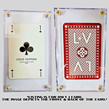 Louis Vuitton Jeu De Cartes Red Monogram Playing Card - RARE Ace French 1- COA picture