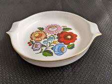 Vtg. Kalocsa hand painted Hungary ceramic floral design ashtray. picture
