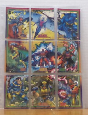 VINTAGE COOL MARVEL READY TO FRAME PUZZLE CARDS SHEET X-MEN, WOLVERINE, ROGUE picture