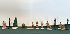 A Lot of Dept 56 Holiday Time Christmas Village People and Accessories   L@@K picture