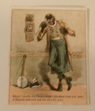 ANTIQUE VICTORIAN TRADE CARD GENERAL MERCHANDISE AMERICANA TAYLORS FALLS MN picture