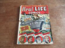 REAL LIFE COMICS #14 GEORGE PATTON NAZI HITLER STORY PANEL INCOMPLETE picture