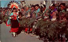 Vtg Postcard, Corn Maiden Dance, San Juan Pueblo, New Mexico picture