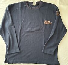 Harley Davidson of Greenville SC Embroidered Blue Thermal Long Sleeve Shirt XL picture