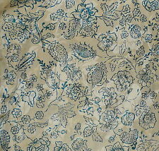 CHRISTOPHER HYLAND Cortis Romagna toile silk linen damask blue new 13+ yds  Como picture